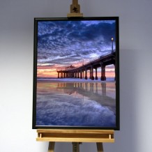 3D-Bild: Manhattan Beach Pier | Steg, Wasser, Meer, Ufer, Amerika