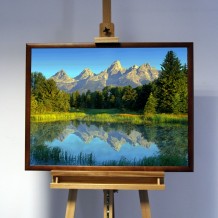 3D-Bild: Teton Range | Landschaft, Natur, Berg, See 3D-Bild: Teton Range | Landschaft, Natur, Berg, See
