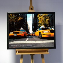 3D-Bild: Yellow Cab | Taxi, Amerika, New York City, NY, USA